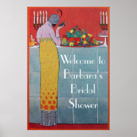 DAME EN FRUITEN TAfel SET ART DECO TROUWFEest
