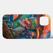 Dame en paddenstoelen Surreal Fantasy Art Case-Mate iPhone Case (Achterkant (horizontaal))