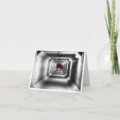 Dame en rouge - Carte blanche (Devant)