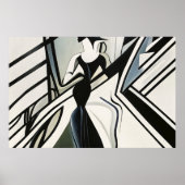 Dame en silhouette Art Déco (Devant)