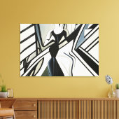 Dame en silhouette Art Déco (Insitu(Salon))