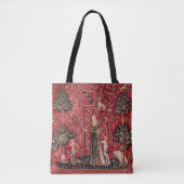 Dame en Unicorn Medieval Tapestry Touch Draagtas (Voorkant)