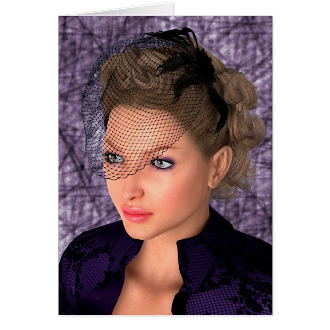 Dame en violet (Devant)