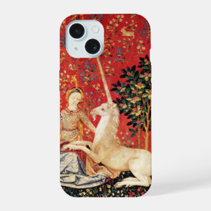 DAME ET LICORNE Animaux de Fantaisie Floral Vert R