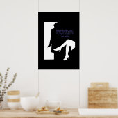 Dame et une porte - impression noir (Cuisine)