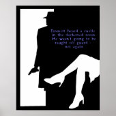 Dame et une porte - impression noir (Devant)