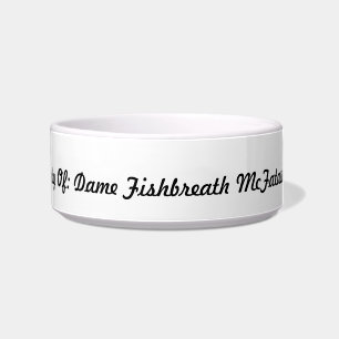 Dame Fishadem Cat food bowl Voerbakje