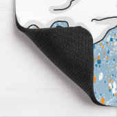 Dame-hand getekende Pop Art Retro Style Muismat (Hoek)