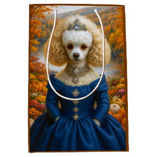 Dame Herfst , Poodle  Medium Cadeauzakje
