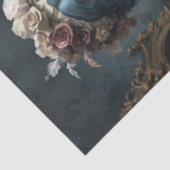 Dame in carnavalskostuum - Decoupage - Tissuepapier (Detail)