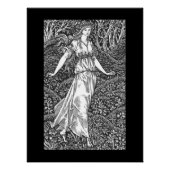 dame in de Bossen Perfect Poster (Voorkant)