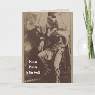  dame in de Kaart van de Mirror Birthday