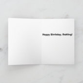 Dame in de Rode Kaart van de Verjaardag (Binnen)