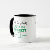 Dame in de Streets Freak in de Sheets lady gift Mok (Voorkant links)