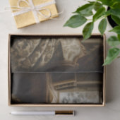 Dame in de winter tissuepapier (Geschenk)