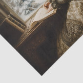 Dame in de winter tissuepapier (Detail)