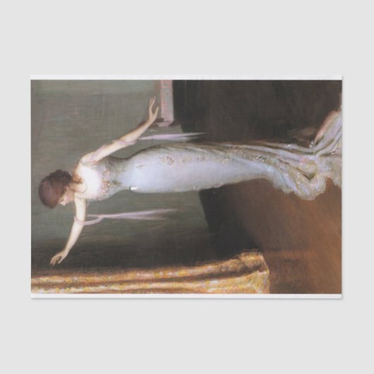 Dame in een avondjurk van Lilla Cabot Perry Tissuepapier (Voorkant)