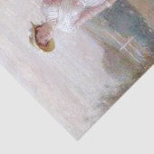 dame in een bloementveld door Frederick Dielman Tissuepapier (Detail)