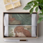 Dame in groen tissuepapier (Geschenk)