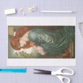 Dame in groen tissuepapier (Craft)