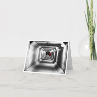 Dame in het rood - Blank Kaart