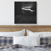 Dame in het water canvas afdruk (Insitu (Slaapkamer))