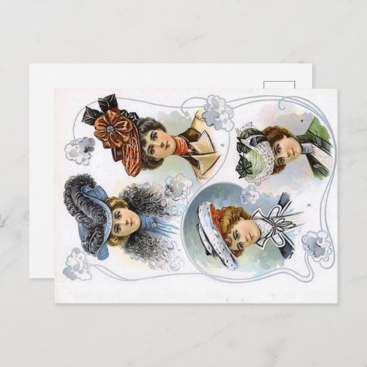 dame in Mode Pet Briefkaart (Voorkant / Achterkant)