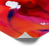 DAME IN ROOD , POSTER (Hoek)