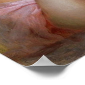  dame in roze met gele rozen poster (Hoek)