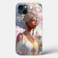 Dame in Surreal World Afro-Amerikaanse Kunst