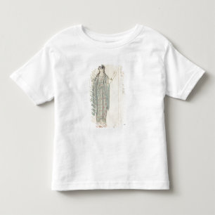 Dame-in-wachtende kostuumontwerp voor Hippolytus Kinder Shirts