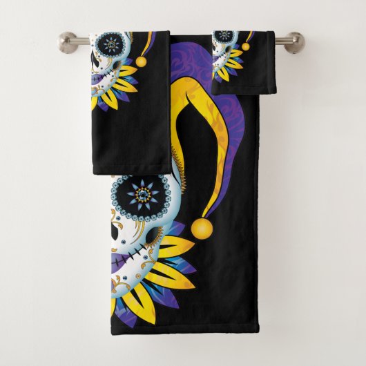 Dame Jester Schedel Bad Handdoek (Insitu)