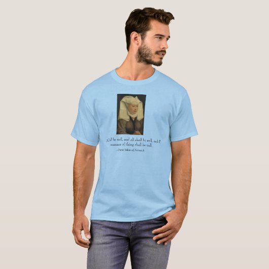 Dame Julian van Norwich T-shirt (Voorkant volledig)