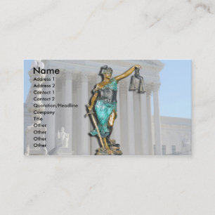 Dame Justice (Supreme Court) Visitekaartje