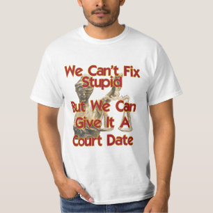 Dame Justice - We kunnen geen onstuimige oplossing T-shirt