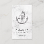 dame | Justitie | advocaat Afsprakenkaartje (Voorkant)