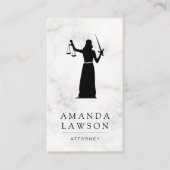 dame | Justitie | advocatenbenoemingskaart Afsprakenkaartje (Voorkant)