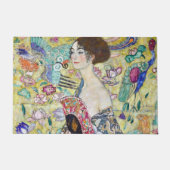 Dame met A Fan, Gustav Klimt Deurmat (Voorkant)