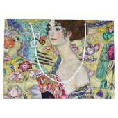Dame met A Fan, Gustav Klimt Groot Cadeauzakje (Achterkant)