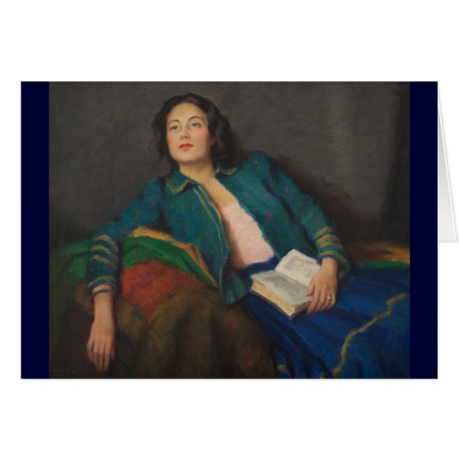 Dame met boek (Voorkant Horizontaal)