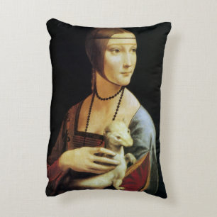 Dame met de hermelijn van Leonardo da Vinci Accent Kussen
