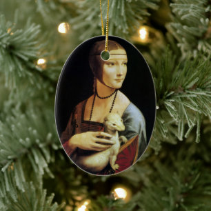 Dame met de hermelijn van Leonardo da Vinci Keramisch Ornament