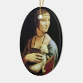 Dame met de hermelijn van Leonardo da Vinci Keramisch Ornament (Links)