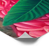 Dame met een bloemenjasje poster (Hoek)