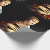 Dame met een ermijn van Leonardo Da Vinci Cadeaupapier (Hoek)