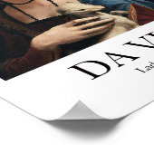 Dame met een ermijn van Leonardo Da Vinci Poster (Hoek)