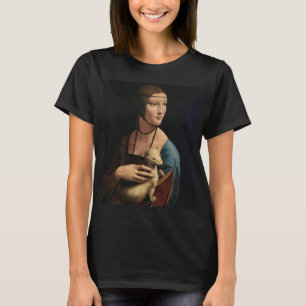 Dame met een Ermine, 1489, van Leonardo da Vinci. T-shirt