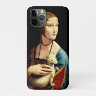 Dame met een Ermine van Leonardo Da Vinci iPhone 11 Pro Hoesje
