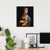Dame met een Ermine van Leonardo da Vinci Poster (Thuiskantoor)