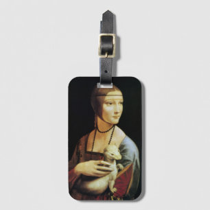 Dame met een hermelijn van Leonardo da Vinci Bagagelabel